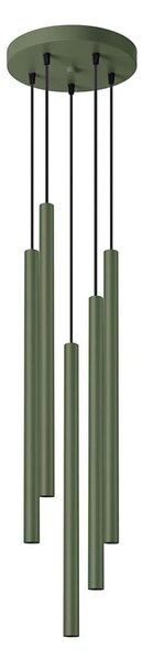 Sollux SL.1522 - Пендел PASTELO 5xG9/8W/230V зелен
