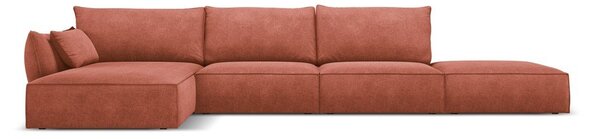 Червен ъглов диван (ляв ъгъл) Vanda - Mazzini Sofas