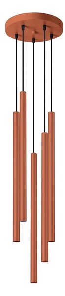 Sollux SL.1528 - Пендел PASTELO 5xG9/8W/230V червен