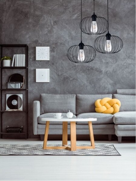Повърхностно монтиран Полилей BOCCA 3xE27/60W/230V