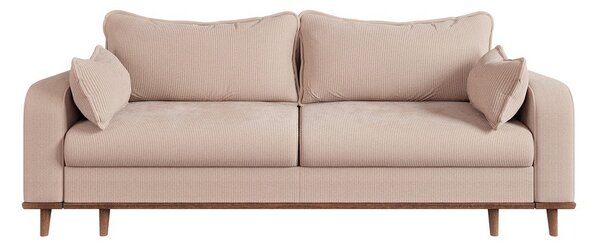 Бежов диван от рипсено кадифе 220 cm Beata – Ropez