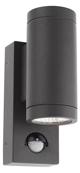 Redo 9453-LED Външна стенна лампа със сензор VINCE 2xLED/3W/230V IP54 антрацит