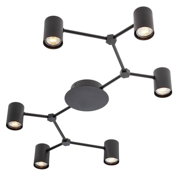 Redo 01-4048 - Спот WEBB 6xGU10/10W/230V черен