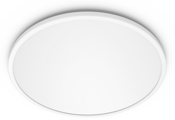 Philips LED SuperSlim комплект от 2 броя, бял IP44 Ø 30cm 2.700K, Затъмняване, Бял, кабинет / офис, Пластмаса, Модерен