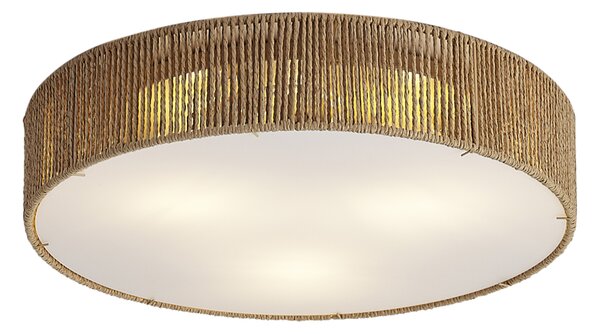 Japandi плафон естествен с абажур 46см 3 светлини - Luz
