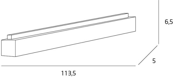 MAXLIGHT C0125 - LED Плафониера LINEAR LED/36W/230V 113,5 см бял
