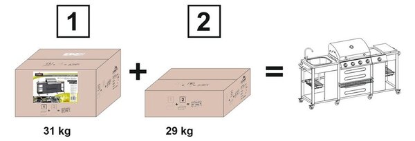 Газов грил Vicenza - Cattara