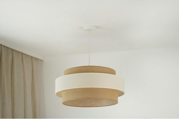 Brilagi - Полилей SPACE LIGHT 1xE27/15W/230V, Ø 50 см, бежово/кремаво