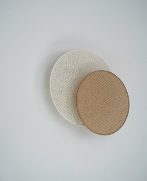 Brilagi - Стенно осветително CIRCLES 1xE27/15W/230V 35x32 см беж/крем