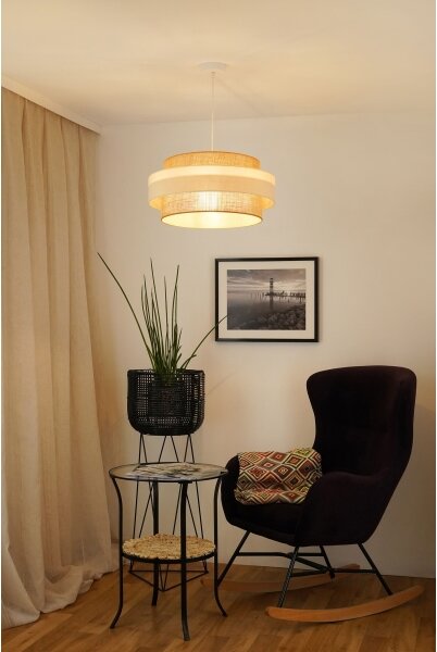 Brilagi - Полилей SPACE LIGHT 1xE27/15W/230V, Ø 50 см, бежово/кремаво