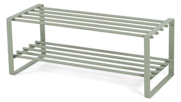Сиво-зелена метална стойка за обувки 70x29x27 cm Rex – Spinder Design
