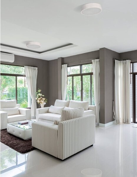 Kanlux 23123 - Лампа JASMIN 1xE27/20W/230V ø 27.5 cм бял дъб
