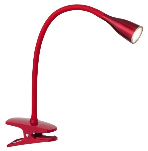 Rabalux 4198 - LED настолна лампа с щипка JEFF LED/4,5W/230V червена