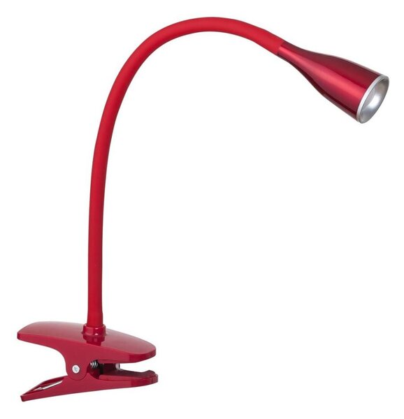 Rabalux 4198 - LED настолна лампа с щипка JEFF LED/4,5W/230V червена
