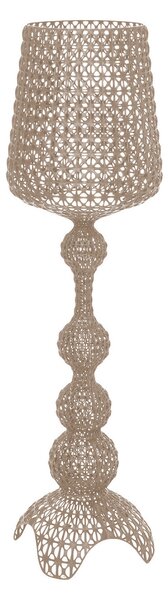 Kartell LED стояща лампа Kabuki, сиво, 166 см, с регулиране на яркостта, Затъмняване, Сив, Дневна/трапезария, Пластмаса, Дизайн