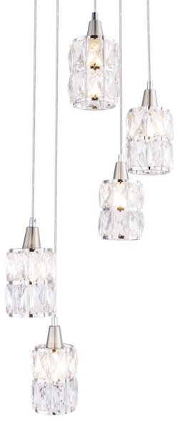 Globo 15760-5 - Пендел WOLLI 5xE14/40W/230V