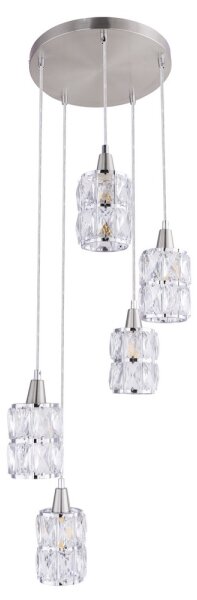 Globo 15760-5 - Пендел WOLLI 5xE14/40W/230V