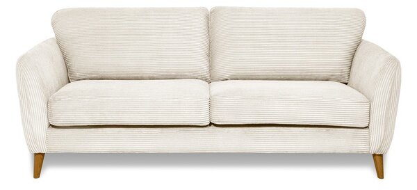 Бял диван от рипсено кадифе 206 cm Paris – Scandic