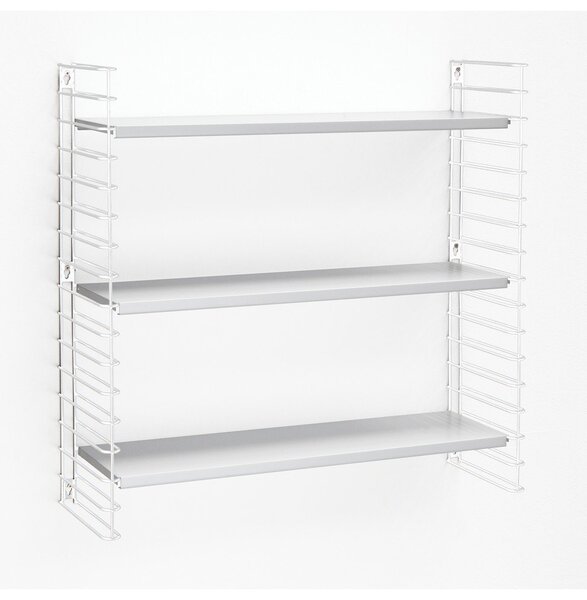 Рафт на 3 нива с бели рафтове, ширина 70 cm Libro - Metaltex