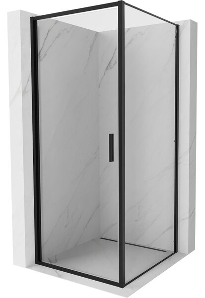 Mexen Exo-B люлееща се душ кабина 90 x 90 см, прозрачна, черна - 817-090-090-70-00