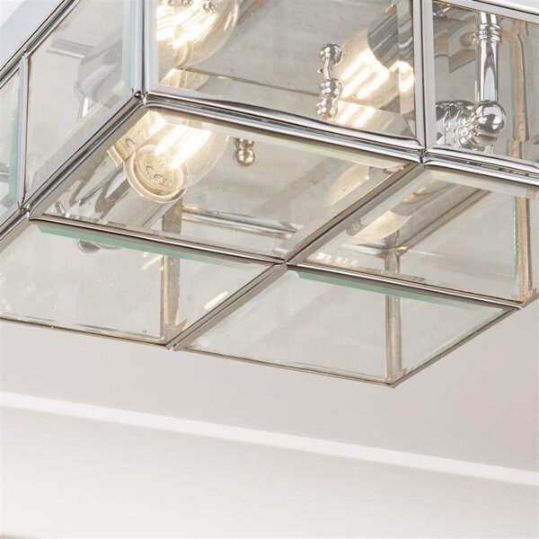 Searchlight 6769-26CC - Плафон FLUSH 2xE14/40W/230V хром