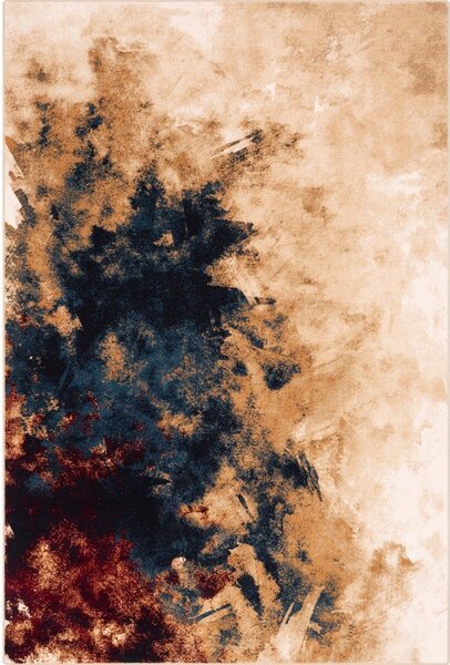 Вълнен килим 133x180 cm Burst dark beige – Agnella