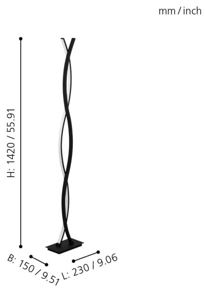 Eglo 99319 - LED Лампион LASANA LED/32W/230V
