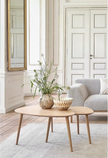 Черни масички за кафе в комплект от 2 бр. 70x100 cm Adda – Unique Furniture