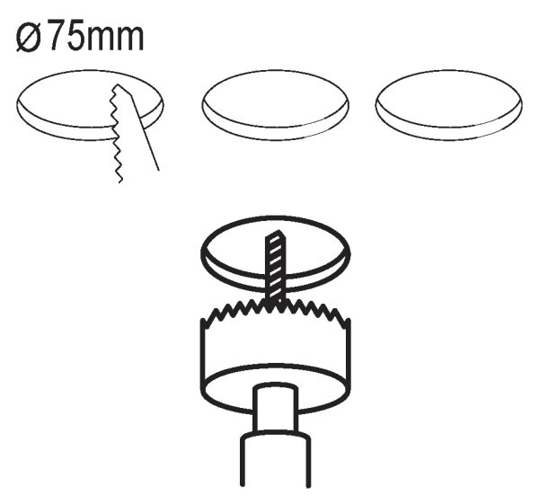 Eglo 99135 - Комплект от 3 вградени LED осветителни тела FUEVA 5 LED/2,7W/230V