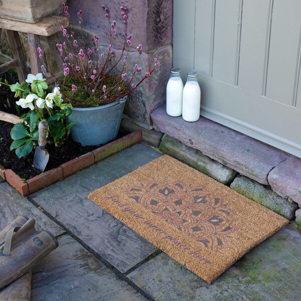 Изтривалка от кокосови влакна 40x60 cm Find Your Inner Peace – Artsy Doormats