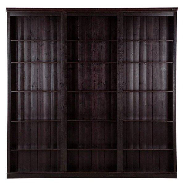 Кафява библиотека от масивен бор 222x223 cm Anita – Støraa
