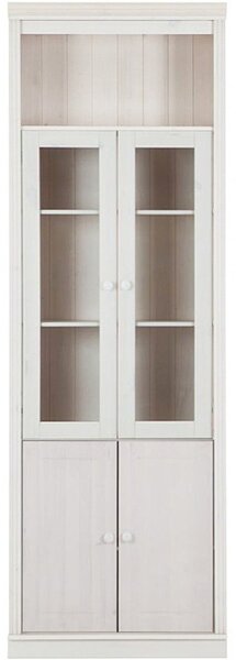 Бяла витрина от масивен бор 74x223 cm Anita – Støraa