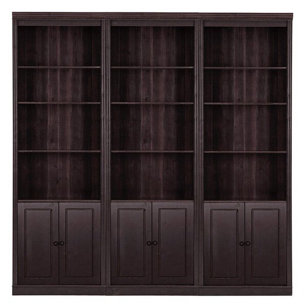 Кафява библиотека от масивен бор 222x223 cm Anita – Støraa