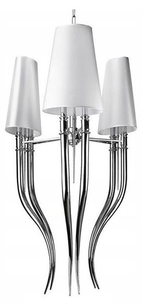 Azzardo AZ1232 - Висящ полилей DIABLO 6xE14/11W/230V бял