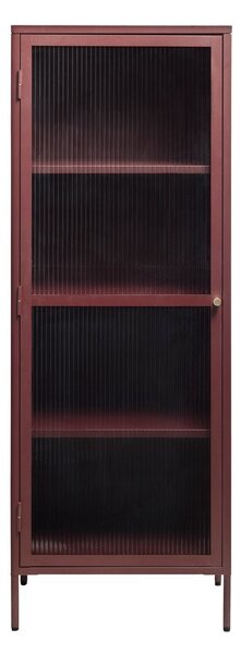Червена метална витрина 58x160 cm Bronco – Unique Furniture
