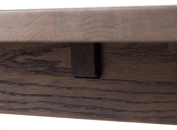 Кафява сгъваема трапезна маса 95x180 cm Arun – Unique Furniture