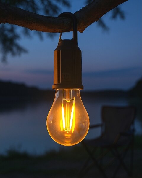 LED димируема външна висяща презареждаема лампа LED/3W/5V 400 mAh IP44