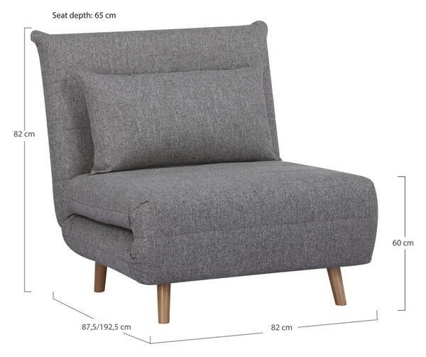 Сиво кресло Marlow – House Nordic