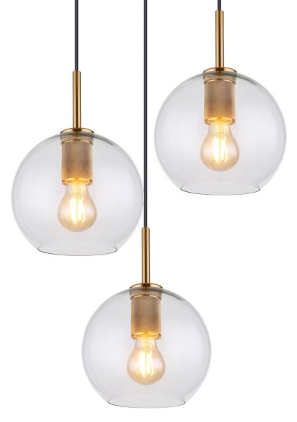 Globo 15462H1 - Висящ на въже полилей ADARA 3xE27/60W/230V