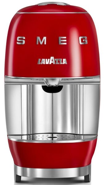 Еспресо машина за капсули SMEG Lavazza A Modo Mio LM200, 1250 W, 10 bar, 0.9 л, Бързо загряване, Червен
