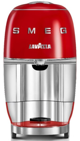 Еспресо машина за капсули SMEG Lavazza A Modo Mio LM200, 1250 W, 10 bar, 0.9 л, Бързо загряване, Червен