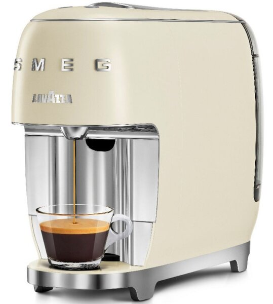 Еспресо машина за капсули SMEG Lavazza A Modo Mio LM200, 1250 W, 10 bar, 0.9 л, Бързо загряване, Крема