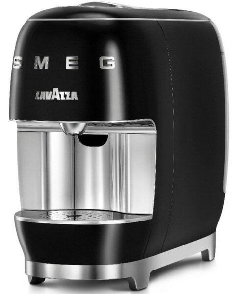 Еспресо машина за капсули SMEG Lavazza A Modo Mio LM200, 1250 W, 10 bar, 0.9 л, Бързо загряване, Черен