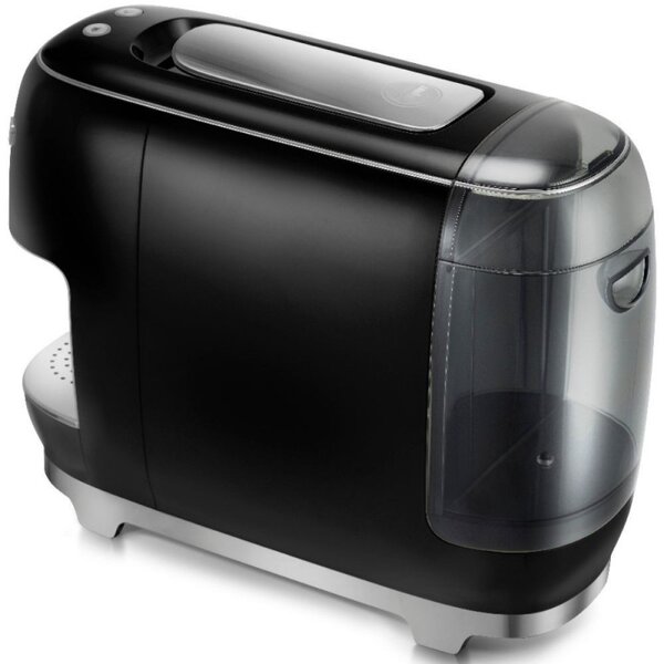 Еспресо машина за капсули SMEG Lavazza A Modo Mio LM200, 1250 W, 10 bar, 0.9 л, Бързо загряване, Черен