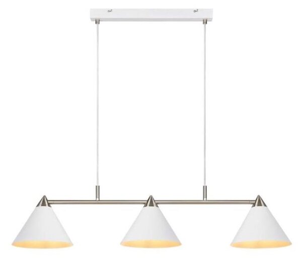 Markslöjd 108075 - Висящ полилей KLINT 3xE14/40W/230V бял