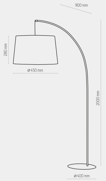 Лампион HANG 1xE27/25W/230V черен