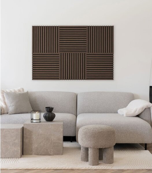 Акустични панели в комплект 2 бр. 52x52 cm Walnut – House Nordic
