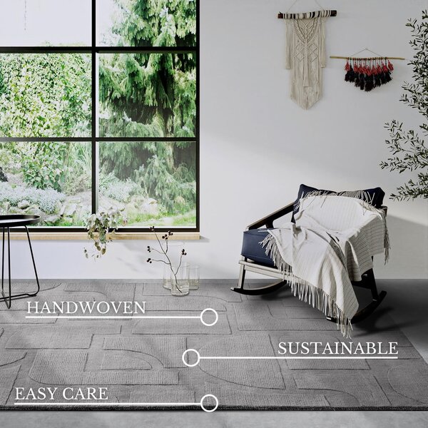 Сив ръчно изработен вълнен килим 120x170 cm Alexis – Villeroy&Boch