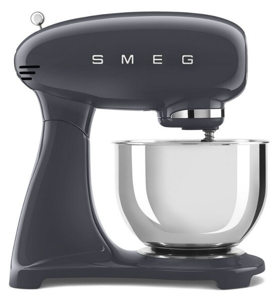 Планетарен миксер SMEG SMF03GREU, 800 W, 4.8 л, 10 скорости, Функция за плавен старт, Крачета против хлъзгане, Сив
