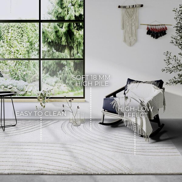 Кремав килим 80x120 cm Pigment Cream White – Elle Decoration